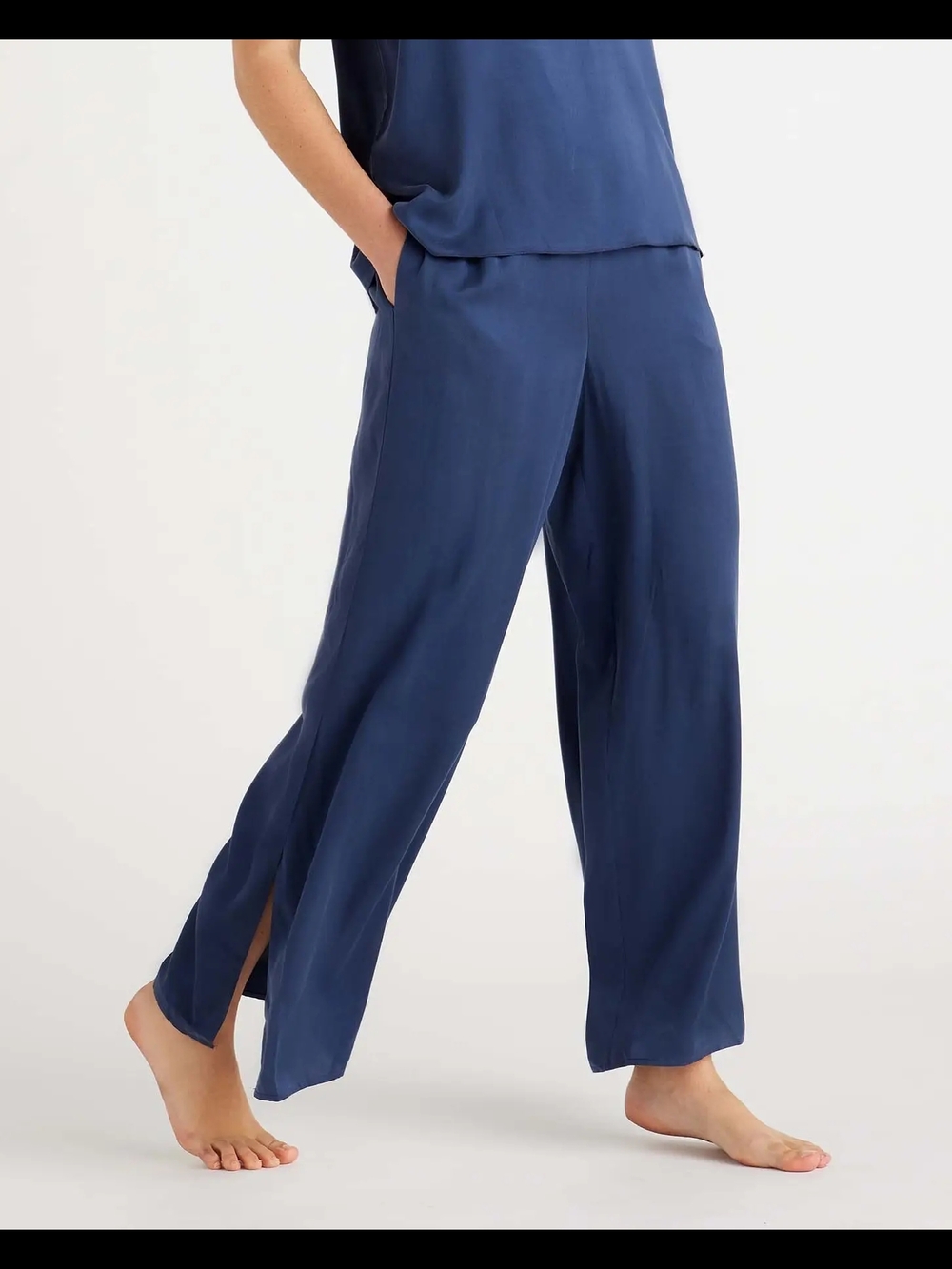 Quince Silk Wide Leg Pajama Pants